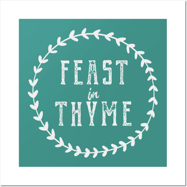 Feast In Thyme Leafy Logo Wall Art by Feastinthyme